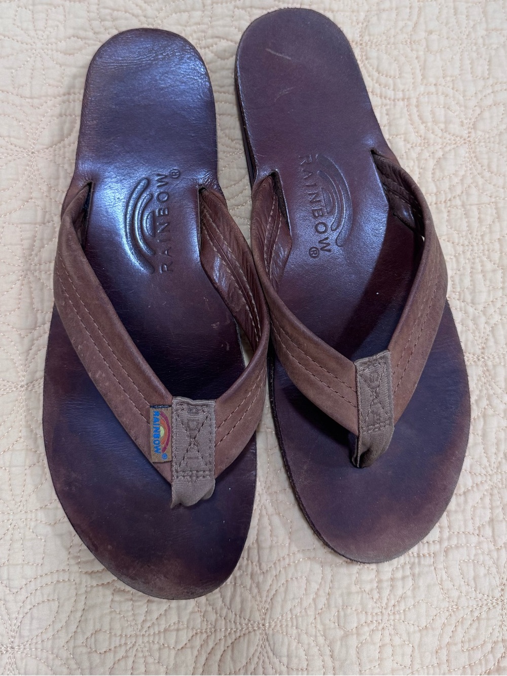 Rainbow Women's Double Layer Wide Strap With Arch Sandals